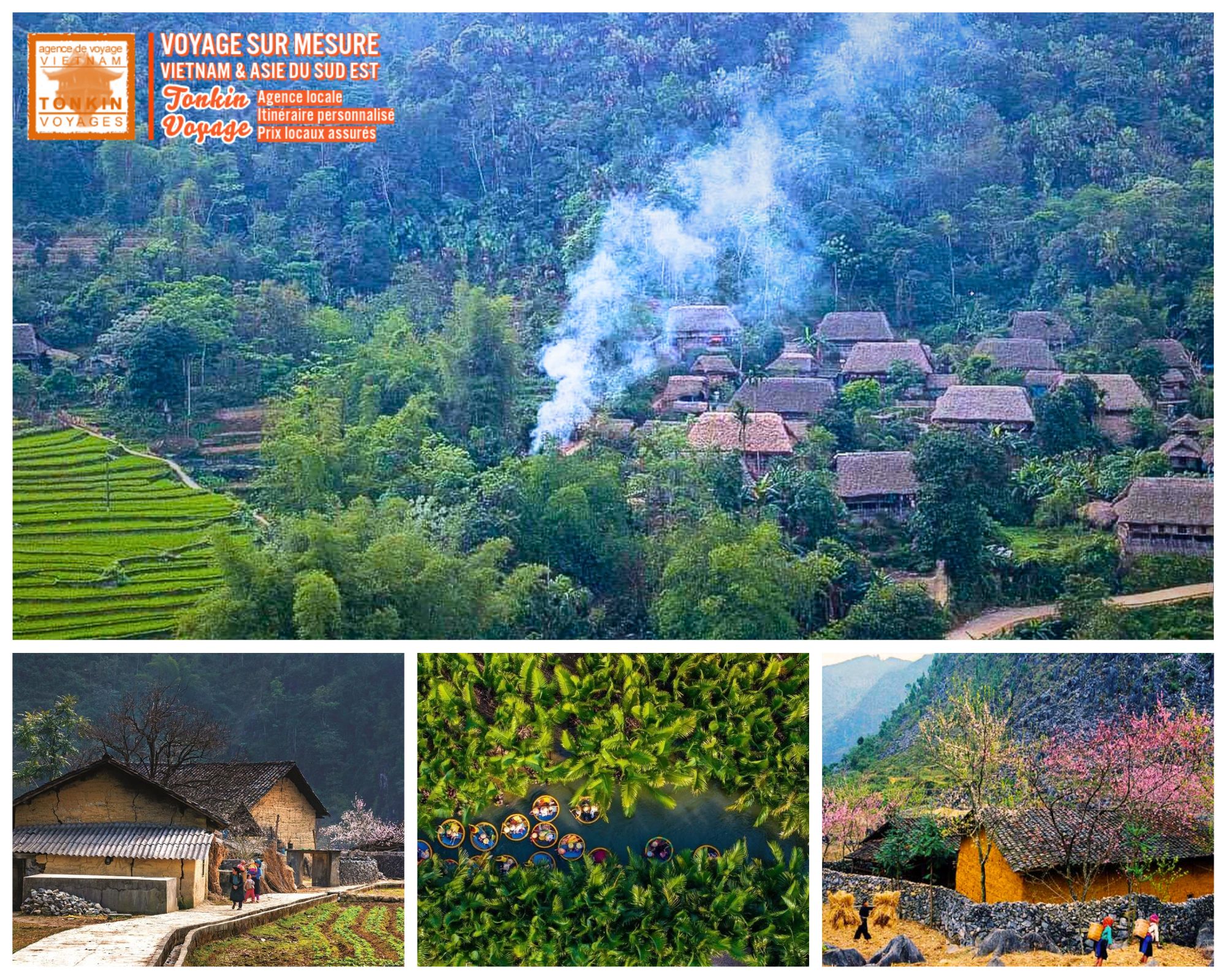 Les plus beaux villages typiques au Vietnam du nord au sud